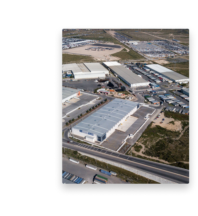 Drone photograph a DAVISA industrial park located in Coahuila