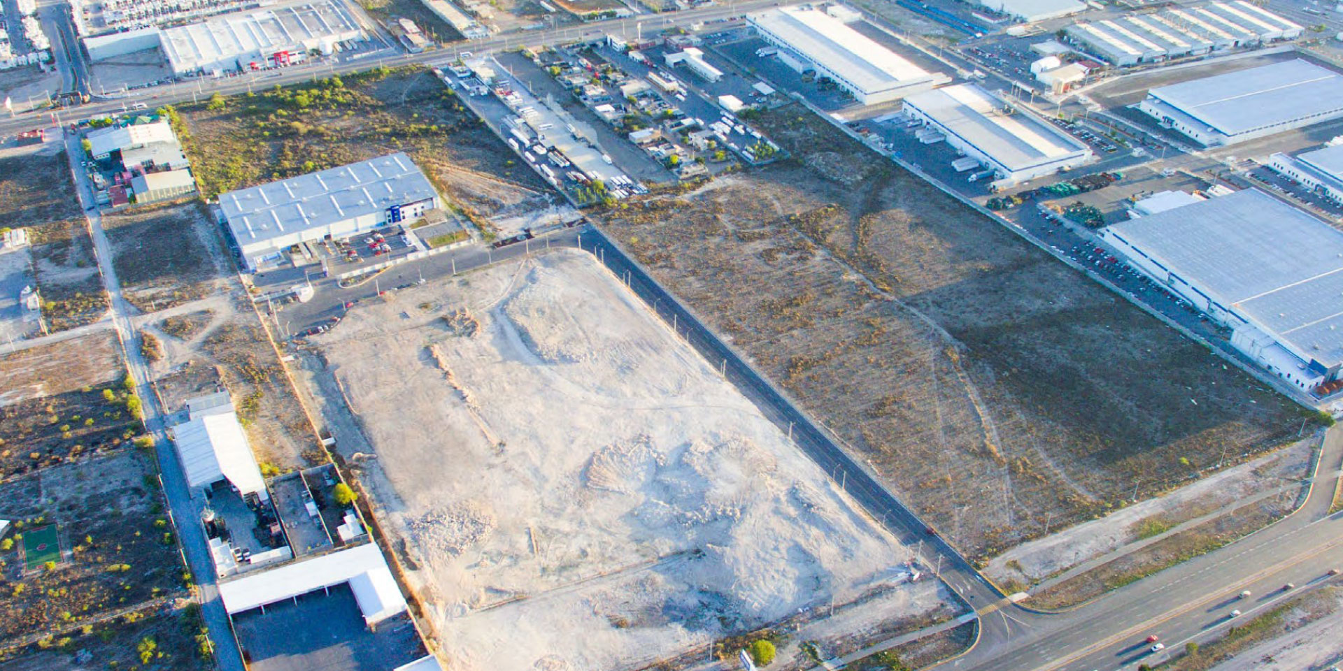 Drone photograph of a DAVISA industrial park located in San Luis Potosi