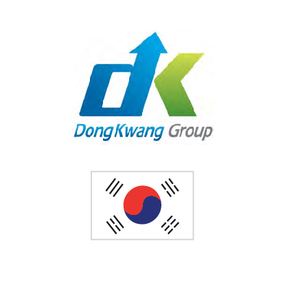 DongKwang Group logo with south korean flag. Client of DAVISA Industrial: Development Leader.