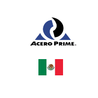 Acero Prime logo with Mexican flag. Client of DAVISA Industrial: Development Leader.