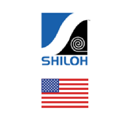 Shiloh logo with american flag. Client of DAVISA Industrial: Development Leader.