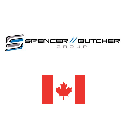 Spencer Butcher Group logo with canadian flag. Client of DAVISA Industrial: Development Leader.