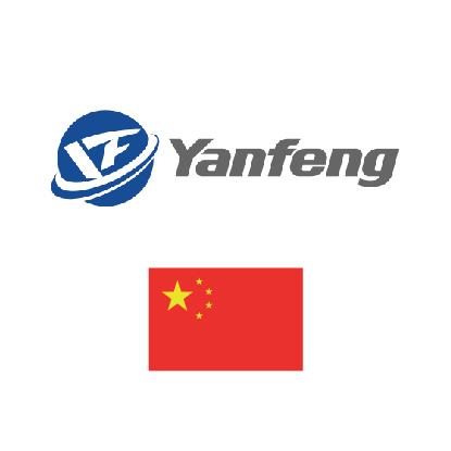Yanfeng logo with chinese flag. Client of DAVISA Industrial: Development Leader.