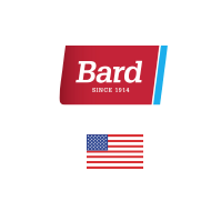 Bard logo with American flag. Client of DAVISA Industrial: Development Leader.